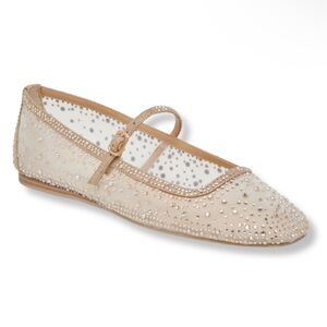 Dolce Vita Reyes Crystal Flats Gold mesh flats with Intricate Cutout Design